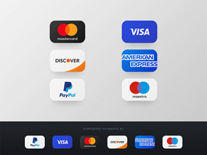 Credit Card Payments Icons – PSD Freebie