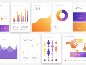 CRM Dashboard UI Kit – Sketch Freebie