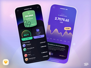 Crypto App Concept – Sketch Resource