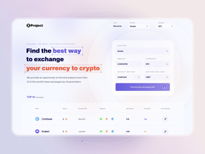 Crypto Exchange Aggregator Website Template