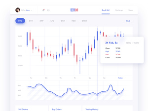 Crypto Exchange Dashboard – Free PSD