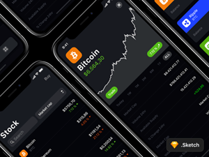 CryptoCurrency App Concept – Free Sketch