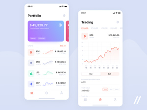 Cryptocurrency App UI