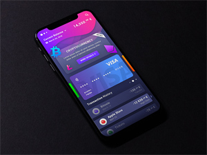 Cryptocurrency Mobile App Design: Free PSD