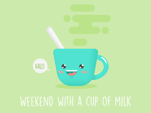 Cup of Milk Illustration – Sketch Freebie