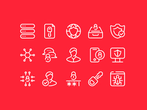 Cyber Security Icons Vol.1 : Free PSD