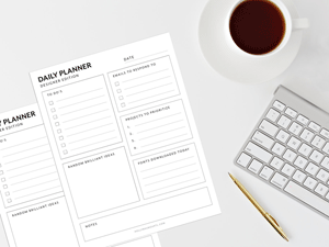 Printable Daily Planner for Creatives