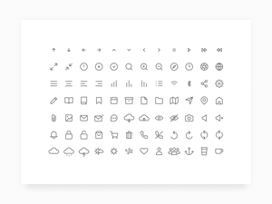 Outline Vector Icons Set
