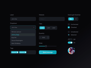 Dark UI Elements