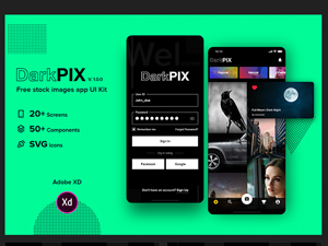 Stock Photo App UI