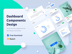 Dashboard Components Design – Free Sketch