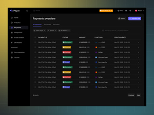 Payments Dashboard
