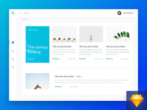 Dashboard UI Concept – Sketch Freebie