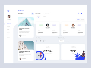 Dashboard UI Design made in Sketch