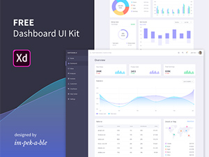Adobe XD Dashboard UI Kit