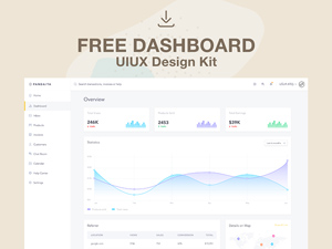 Sales Dashboard UI Kit for Adobe Xd