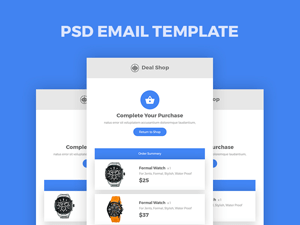 Deal Shop Email Template – Free PSD