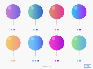 Delicious Photoshop Gradients: Free PSD