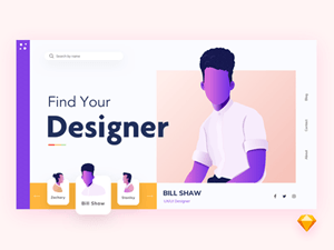 Designer Portfolio Directory for Sketch
