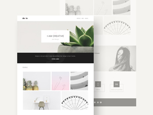 Desin Portfolio Template – Free PSD