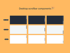 Desktop Scrollbar Components for Sketch