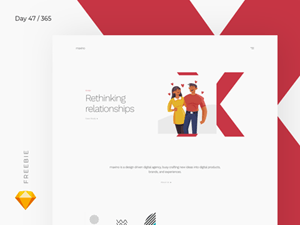 Digital Agency Homepage Concept – Free Sketch