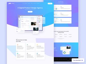 Digital Agency Landing Page Template
