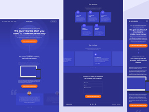 Digital Agency Blue Website Template