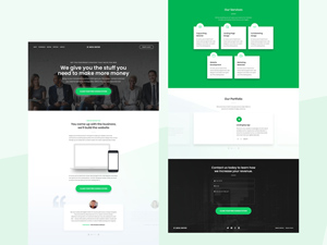Digital Agency Green Website Template