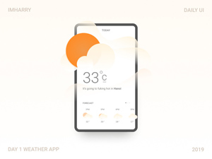Weather Forecast App UI