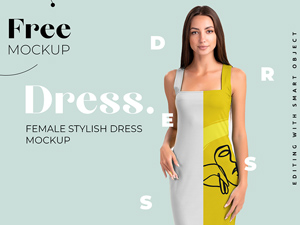 Dress Mockup – Free PSD