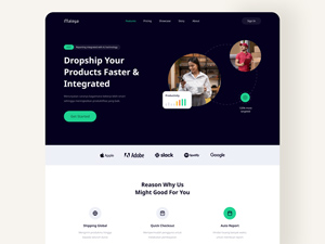 Dropshipping Service Website Landing Page