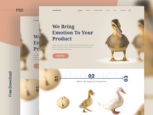 DuckPack Landing Page Template – Free Resource
