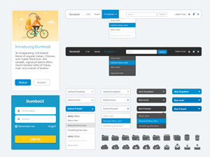 Dumbo UI Kit – PSD Freebie