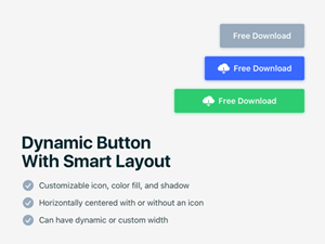 Sketch Dynamic Button With Smart Layout