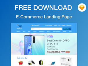 E-commerce Homepage Template (Sketch)