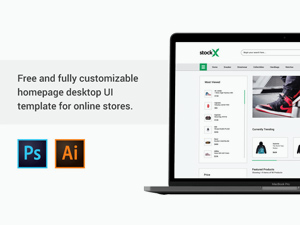E-Commerce UIKit PSD