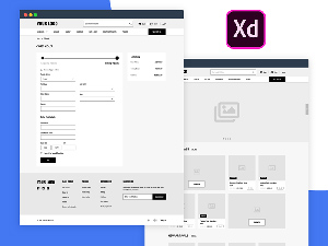 Adobe Xd E-Commerce Wireframing Kit