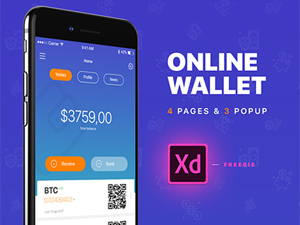 E-Wallet – Adobe XD Concept