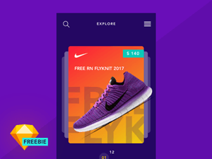 Ecommerce App Screen + Tutorial – Free Sketch