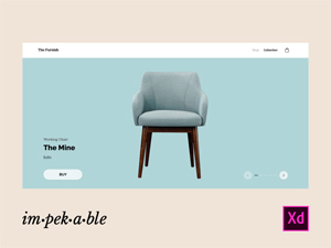 E-commerce Furniture Store Website – XD Template