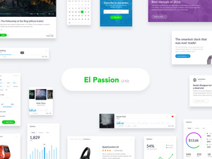 EL Passion UI Kit – PSD Freebie