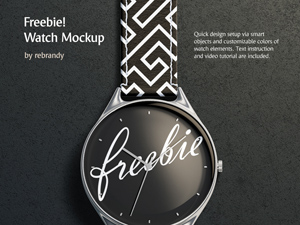 Elegant Watch Mockup – Free Resource