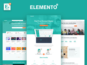 Education Website Template Sample – Elemento