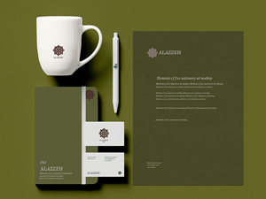 Office Stationery Elements Mockup