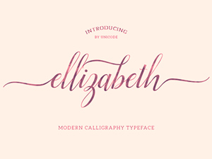 Ellizabeth Script Free Font