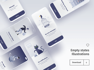 Empty States Illustrations – Sketch Resource