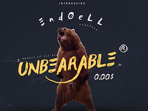 Endoell Handwritten Typeface