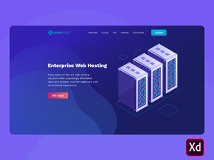 Enterprise Hosting Landing Page
