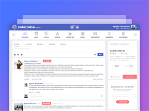 Enterprise Post – Free PSD